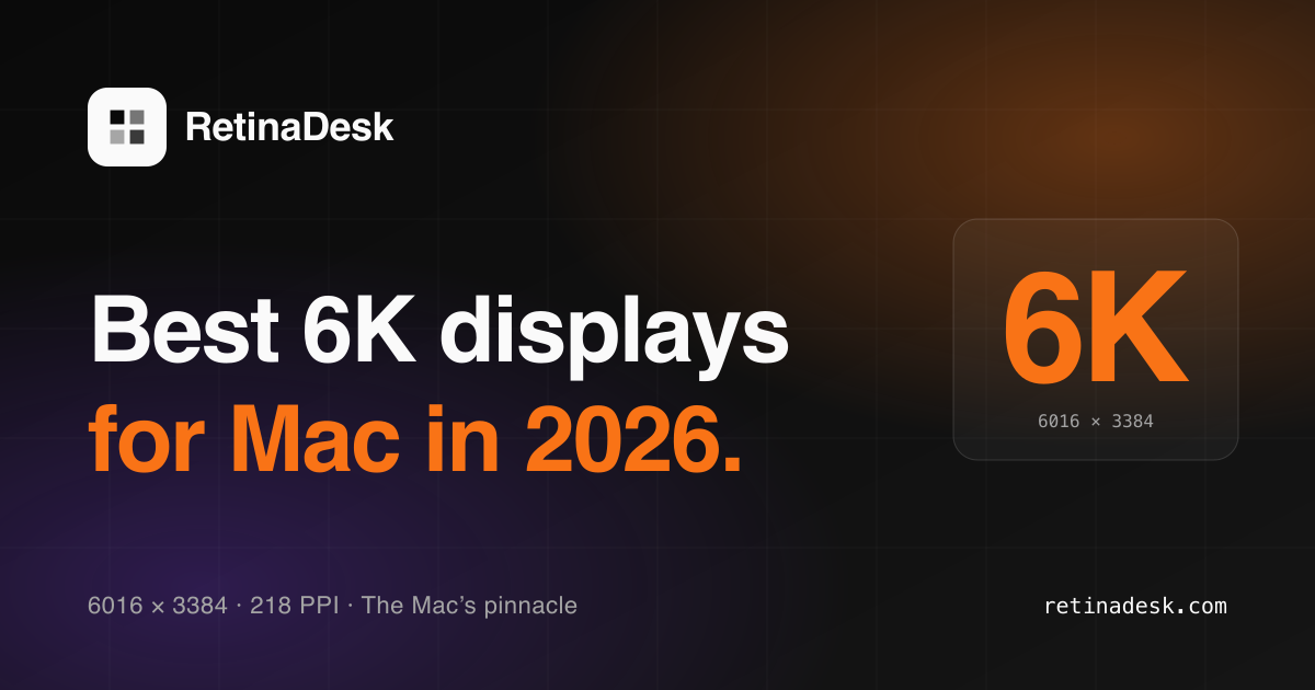 Best 6K Monitors for Mac Studio & Mac Pro (2026) | RetinaDesk